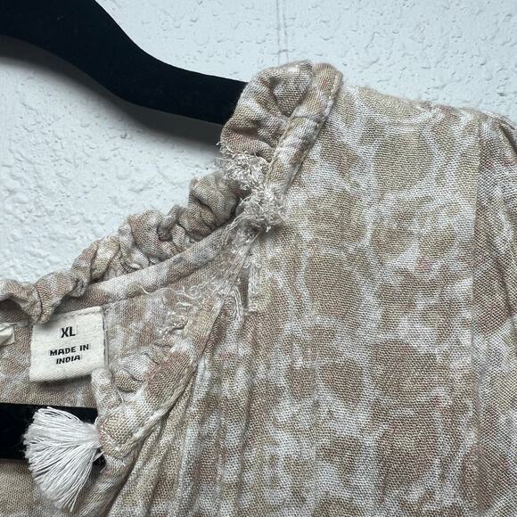 Caffe Marrakesh Top Womens XL Boho Cottagecore Flowy Crochet Fairy Minimalist - Picture 14 of 14